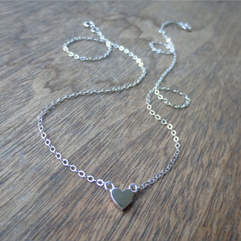 Heart Necklace Sterling Silver