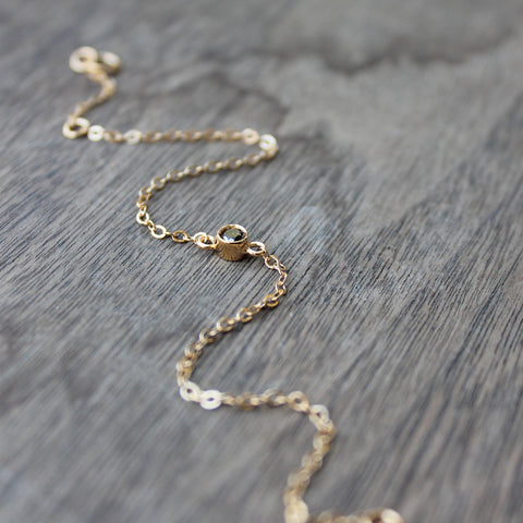 1 Stone Black Diamond Bracelet