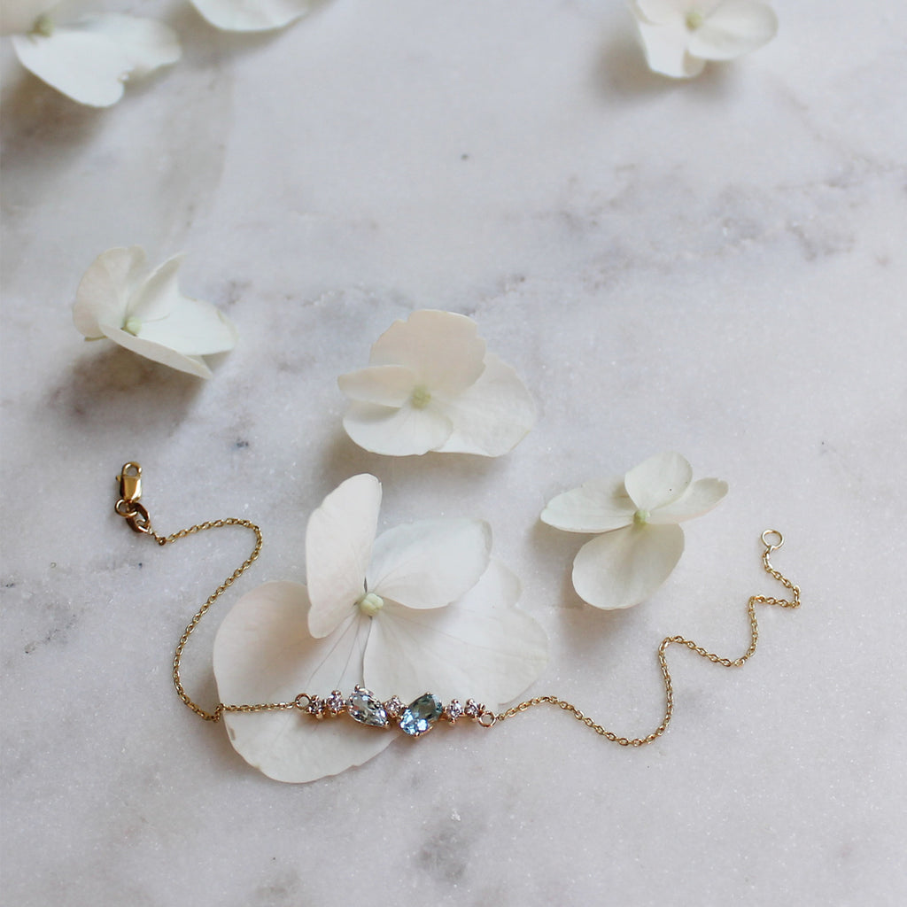 Hatsukoi Bracelet - Aquamarine