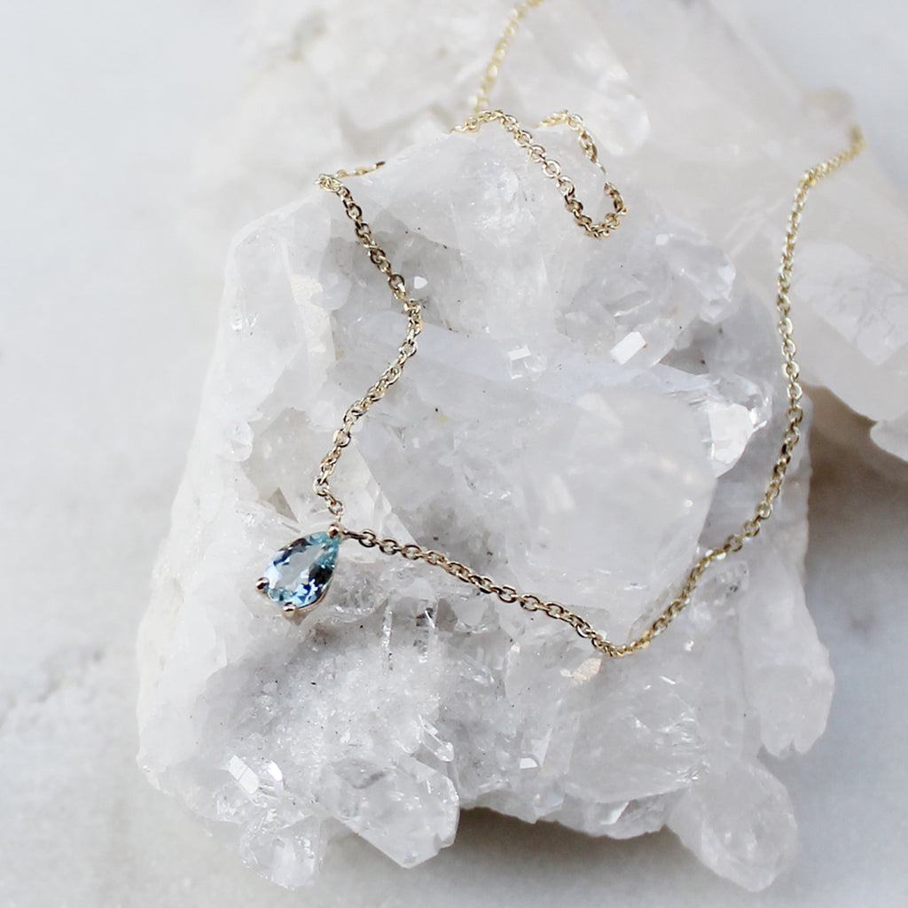 Netsuai Necklace - Aquamarine