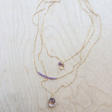 Oborozuki Necklace - Ametrine