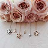 Cherry Blossom Rei Sakura Necklace - Mini, Yellow Gold