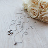 Cherry Blossom Rei Sakura Necklace - Large, Sterling Silver